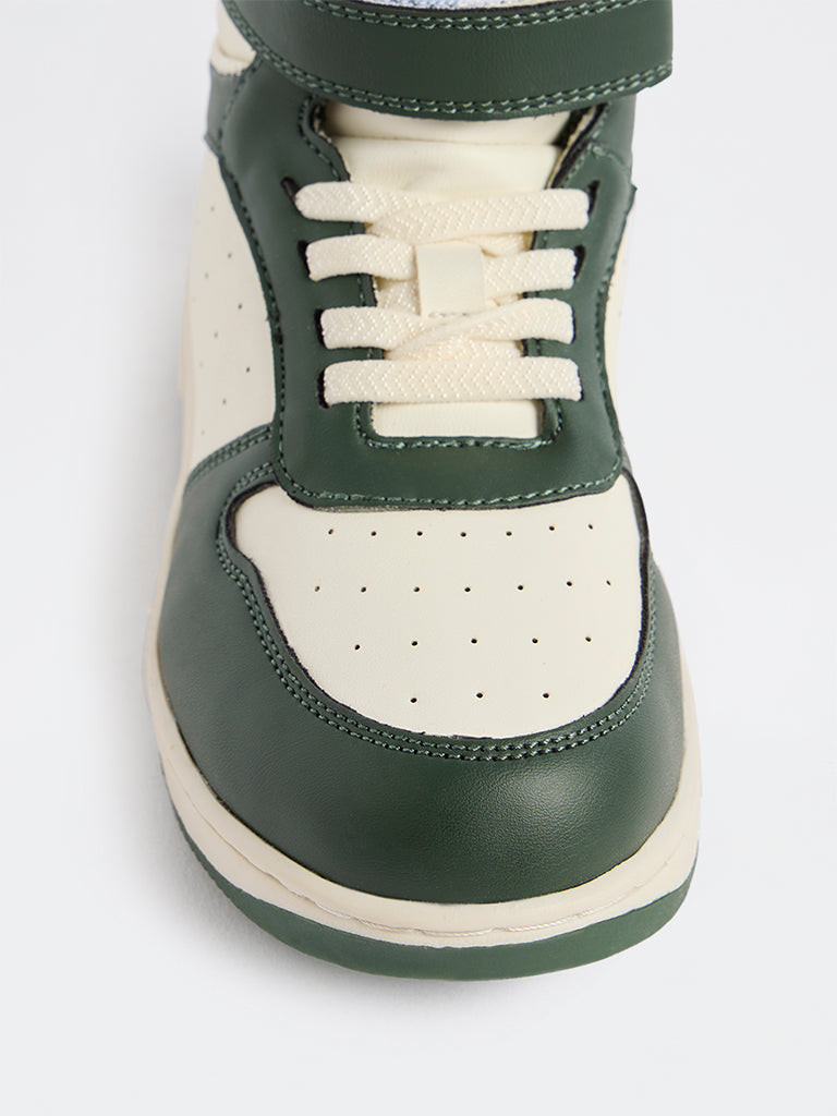 Yellow Green High-Top Sneakers
