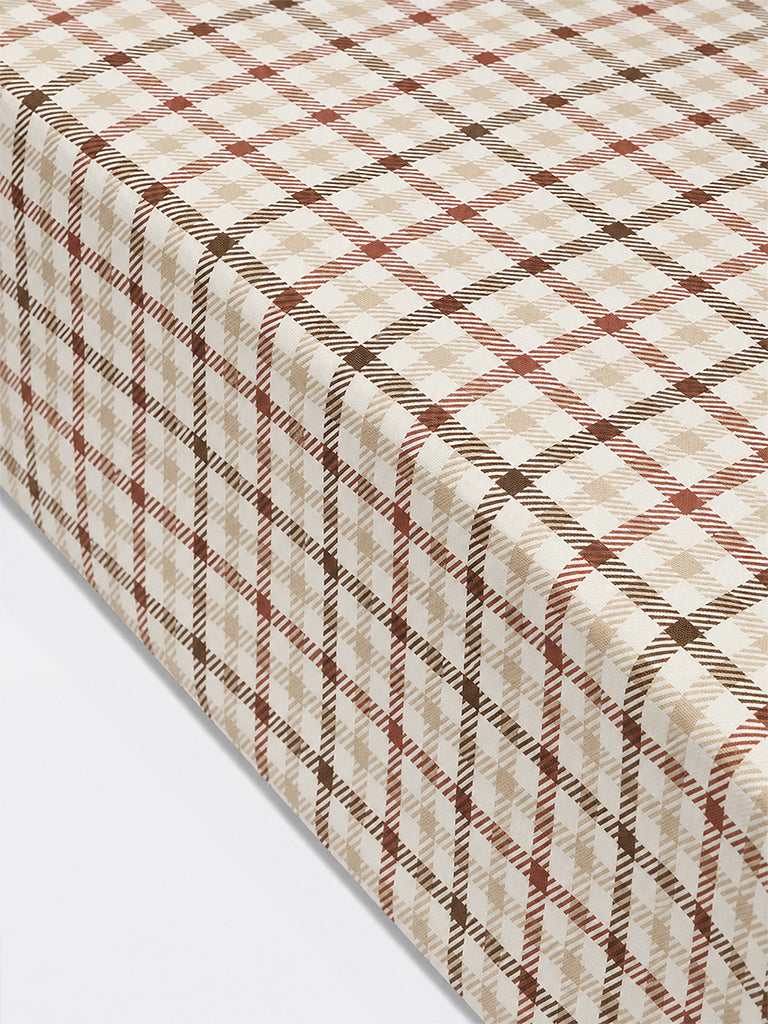 Westside Home Multicolor Checkered King Fitted Bed Sheet Set