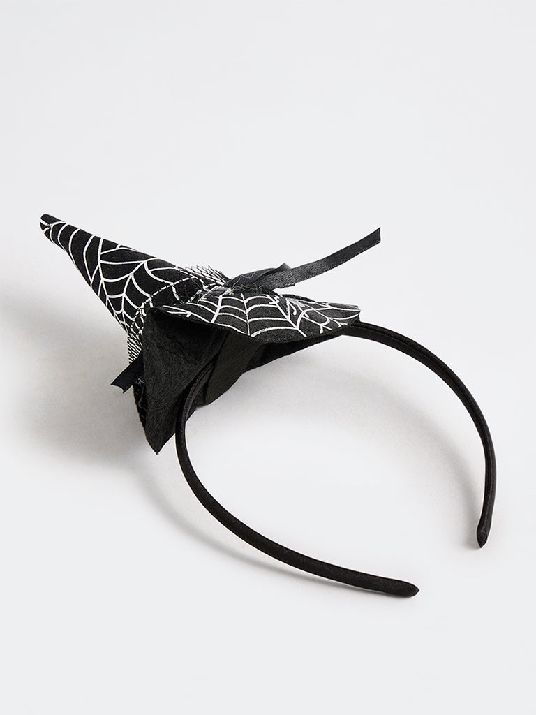 Westside Home Black Halloween Witch-Hat Design Headband