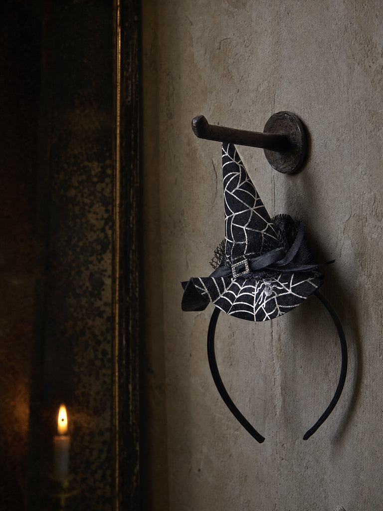 Westside Home Black Halloween Witch-Hat Design Headband