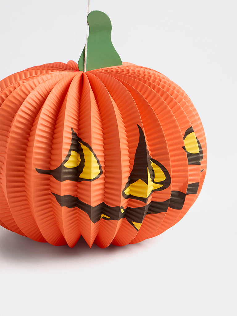 Westside Home Orange Halloween Pumpkin Hanging Decoration