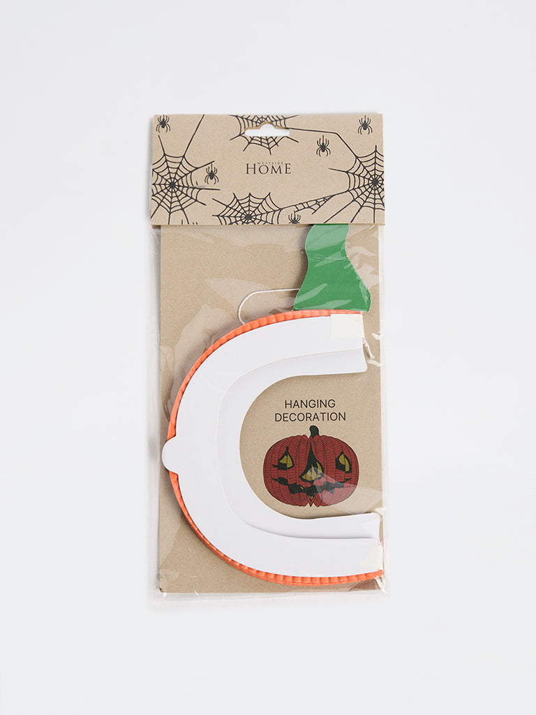 Westside Home Orange Halloween Pumpkin Hanging Decoration