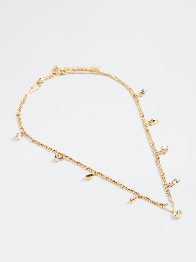 Westside Accessories Gold Double Layered Necklace
