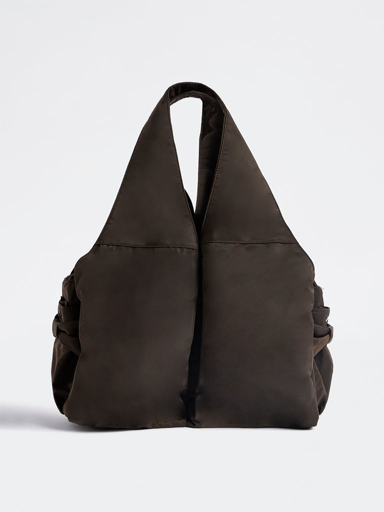 Westside Dark Brown Slouchy Hobo Bag