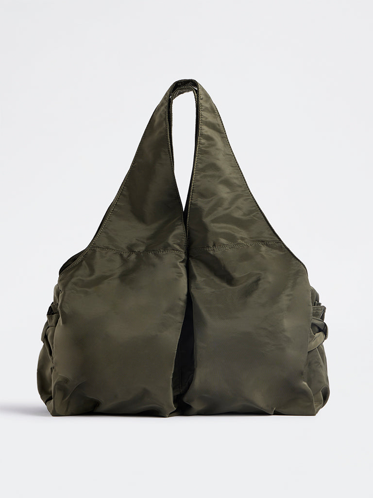 Westside Dark Olive Slouchy Hobo Bag