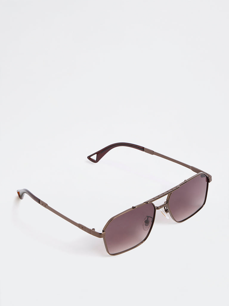 Nuon Brown Navigator Sunglasses - Comes with a Pouch and Cleaning Cloth