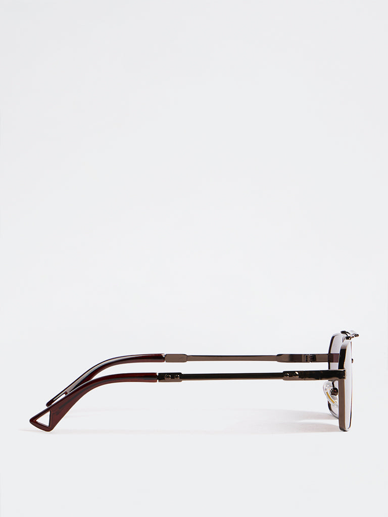 Nuon Brown Navigator Sunglasses - Comes with a Pouch and Cleaning Cloth