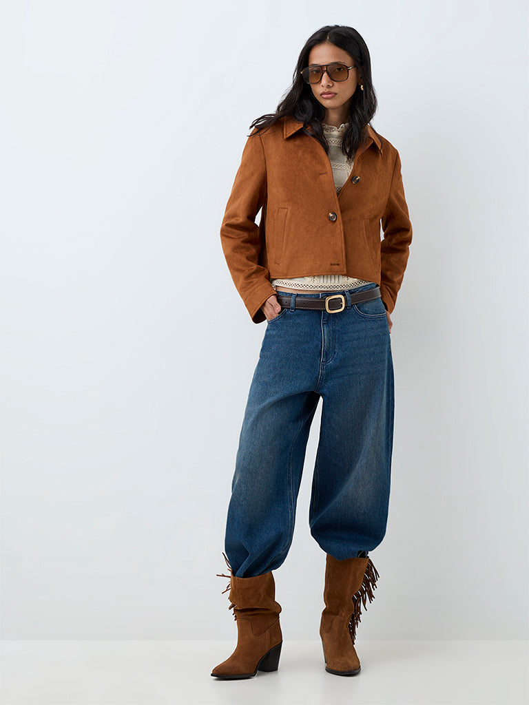 LOV Rust Suede Jacket
