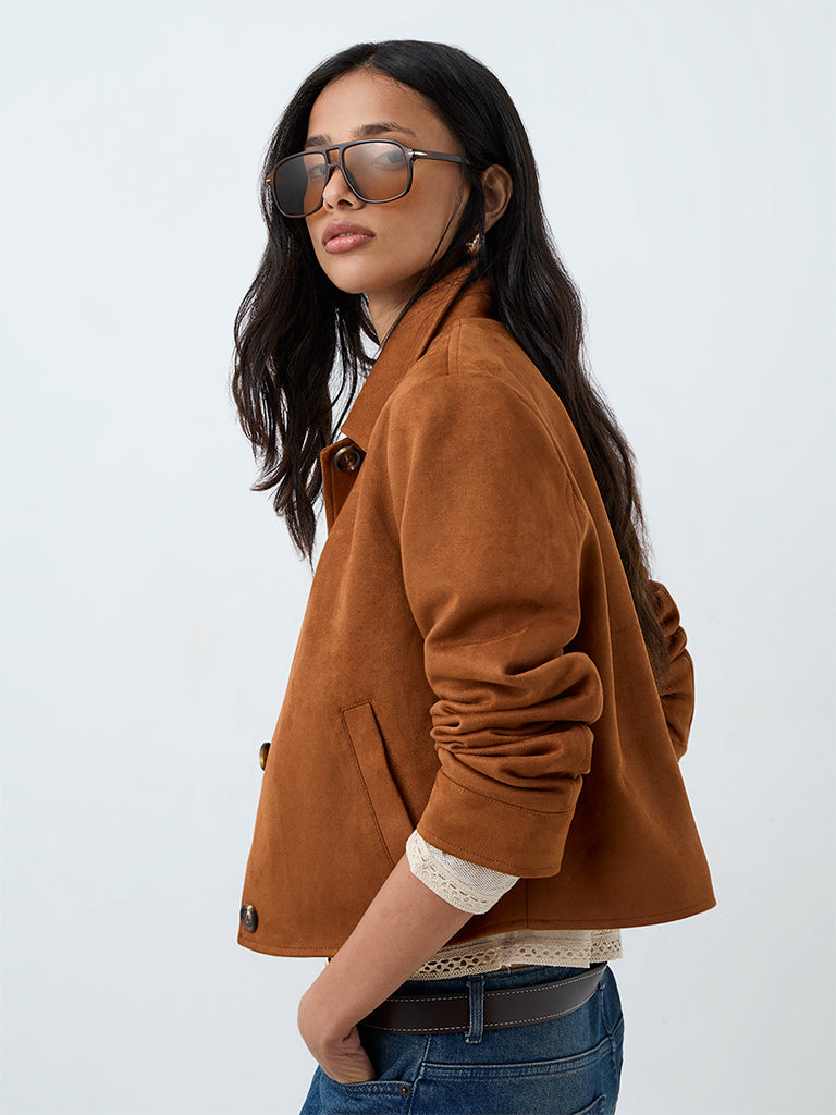 LOV Rust Suede Jacket