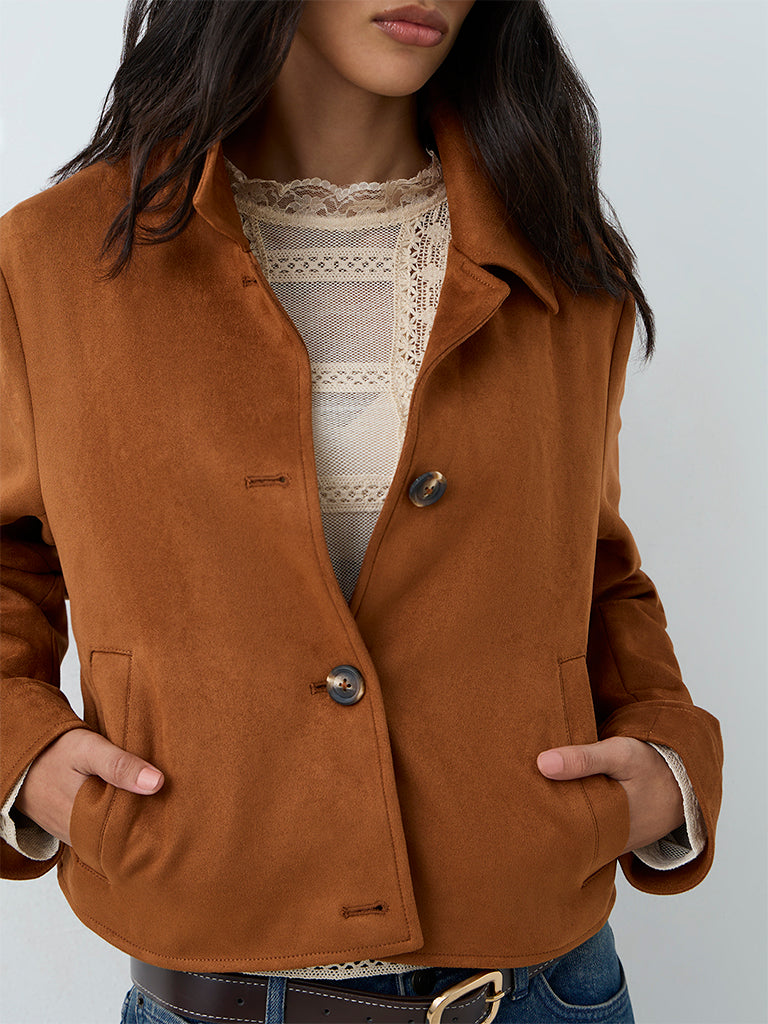 LOV Rust Suede Jacket