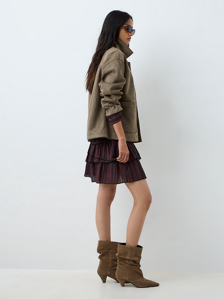 LOV Olive Suede Jacket