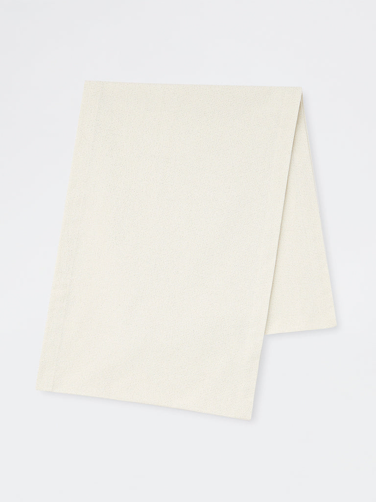 Westside Home Ivory Textured Table Runner