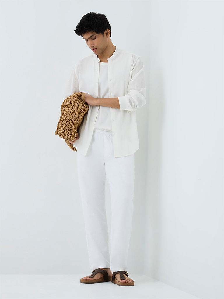 ETA Off-White Relaxed-Fit Mid-Rise Cotton Chinos