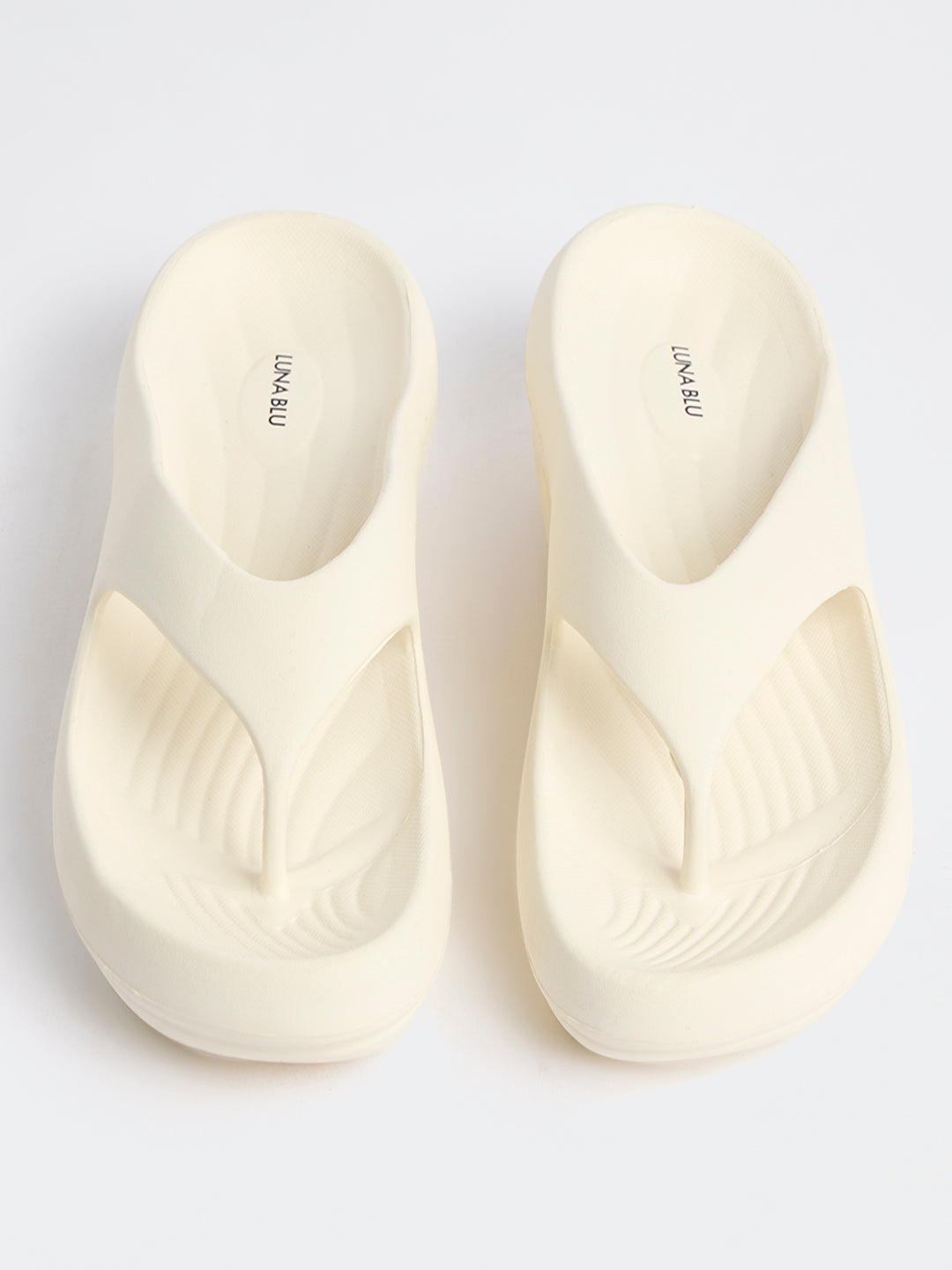 LUNA BLU Ivory Comfort Flip-Flops