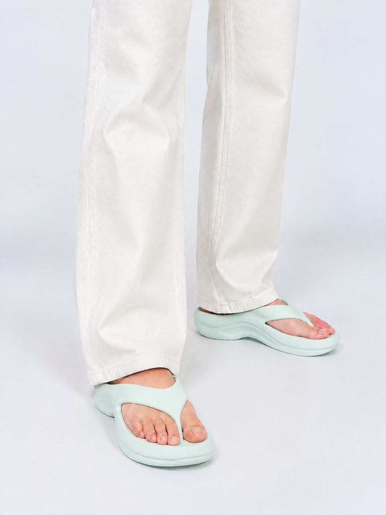 LUNA BLU Mint Blue Comfort Flip-Flops
