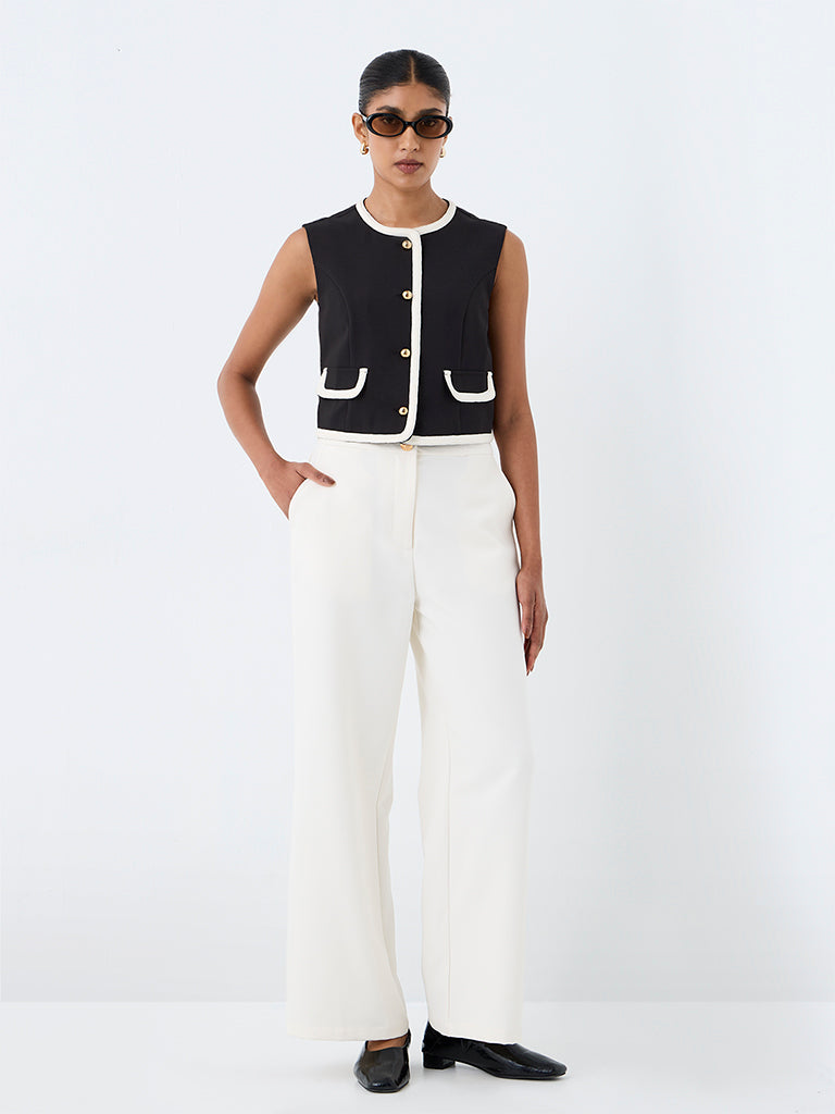 Wardrobe Black Contrast Design Top