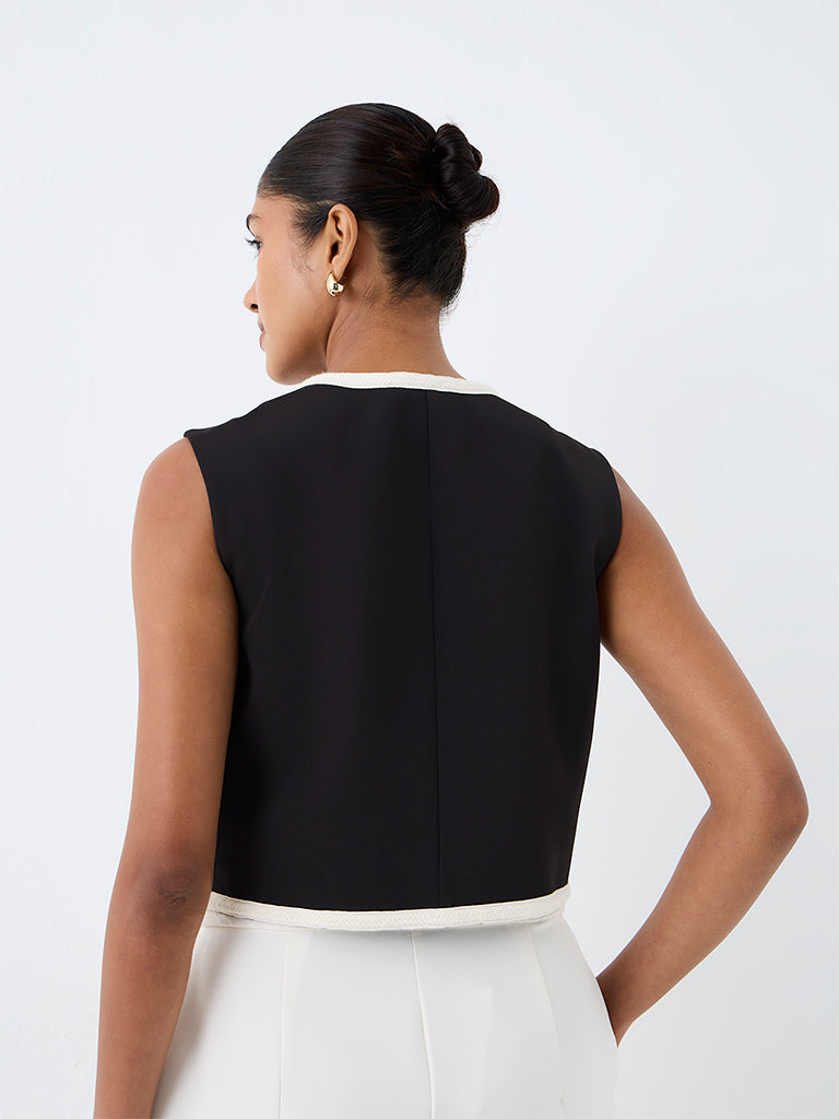 Wardrobe Black Contrast Design Top