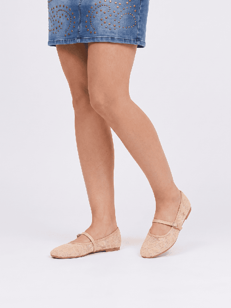 LUNA BLU Blush Pink Mary Jane Shoes