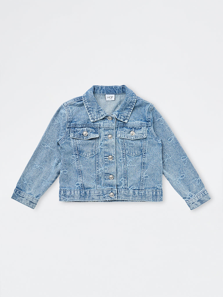 HOP Kids Girls Blue Denim Jacket