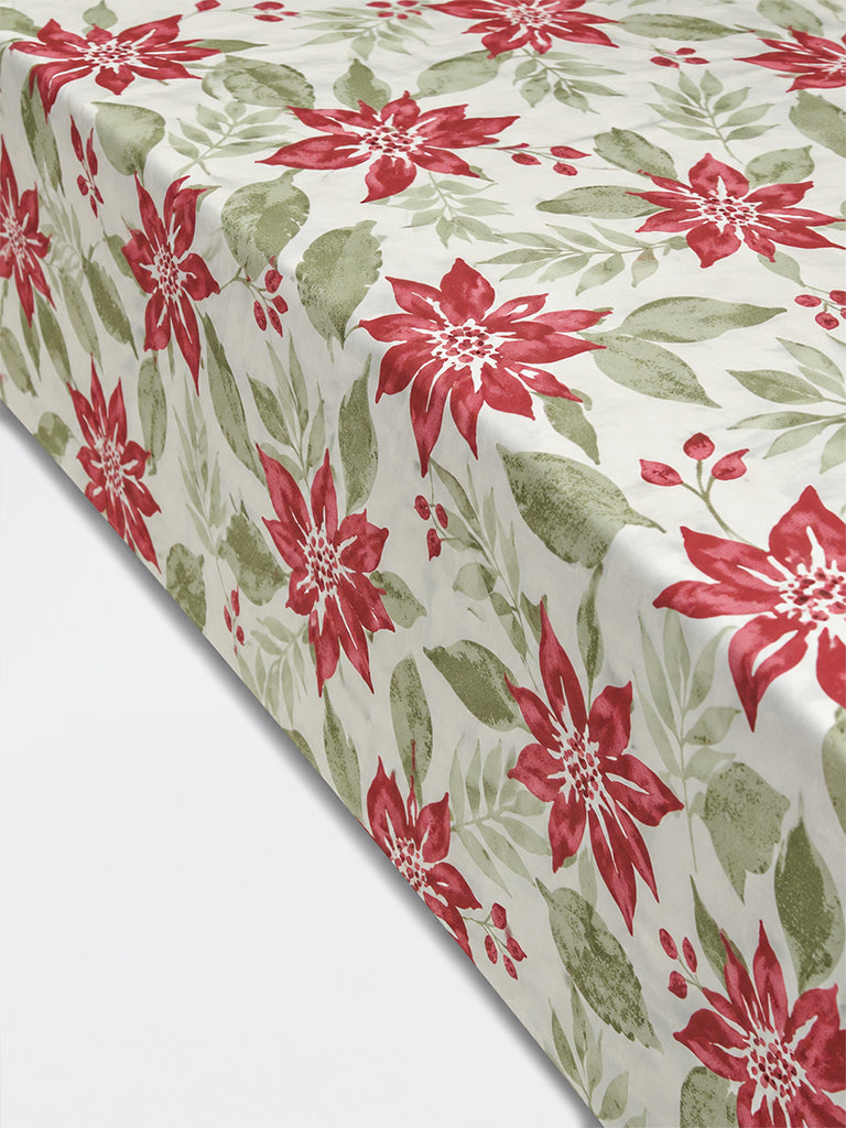 Westside Home Multicolor Floral Pattern Queen Bed Sheet Set