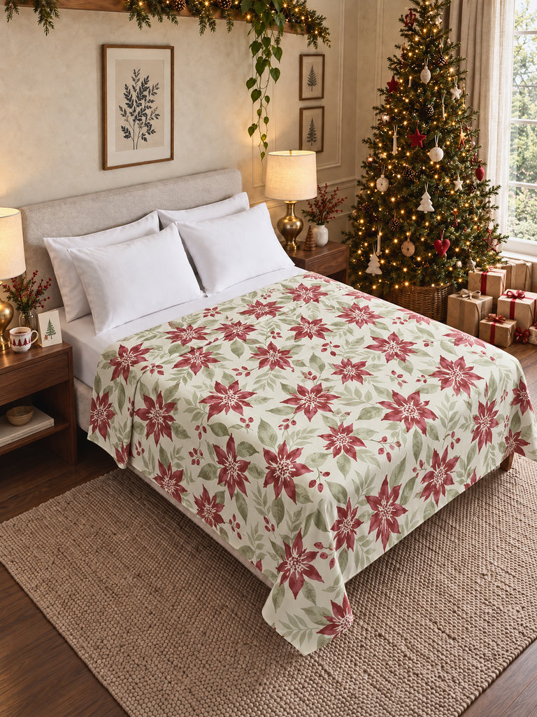 Westside Home Multicolor Floral Pattern Queen Bed Sheet Set