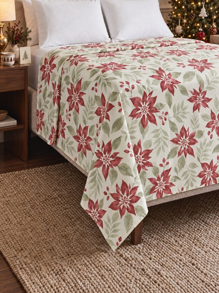 Westside Home Multicolor Floral Pattern Queen Bed Sheet Set