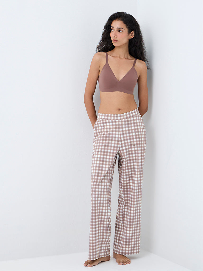 Superstar Light Brown Invisible Triangle Padded Bra