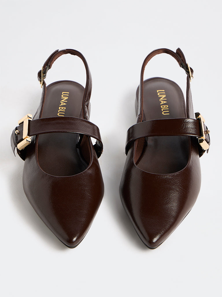 LUNA BLU Dark Brown Shoes