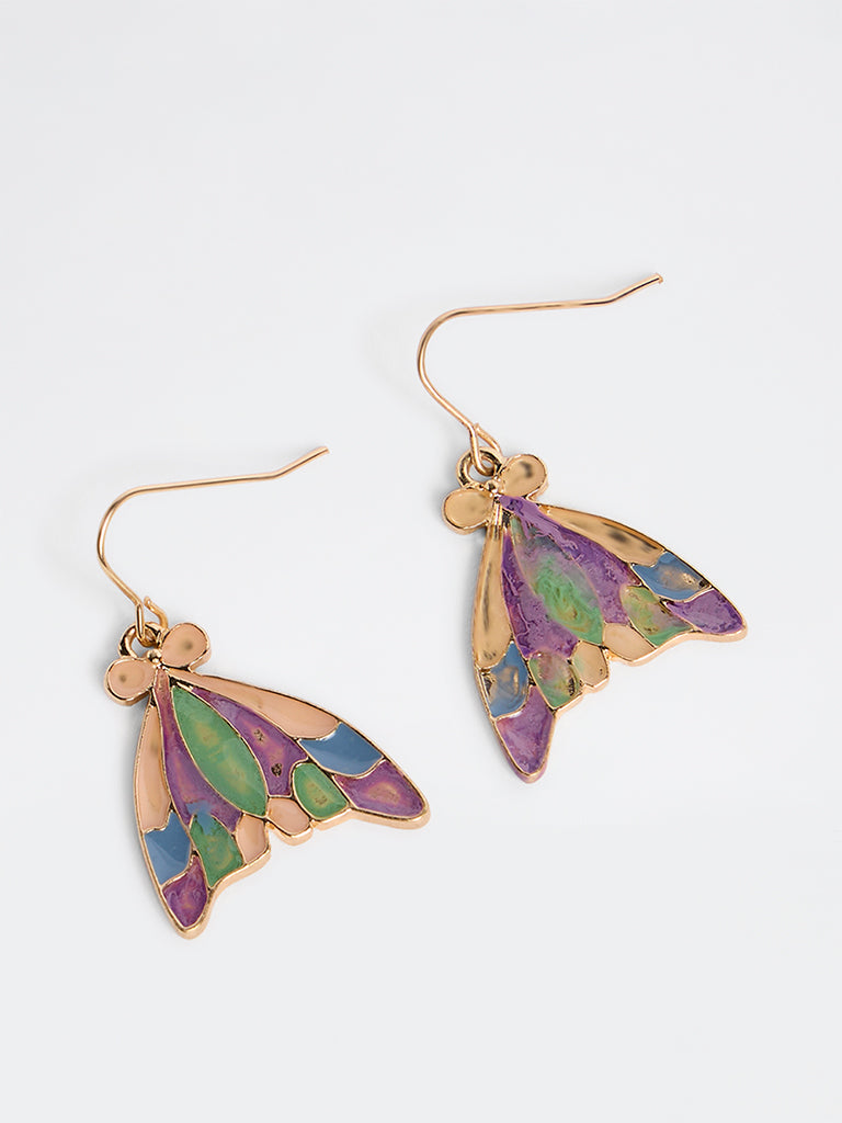Westside Accessories Multicolour Bug Motif Dangler Earrings