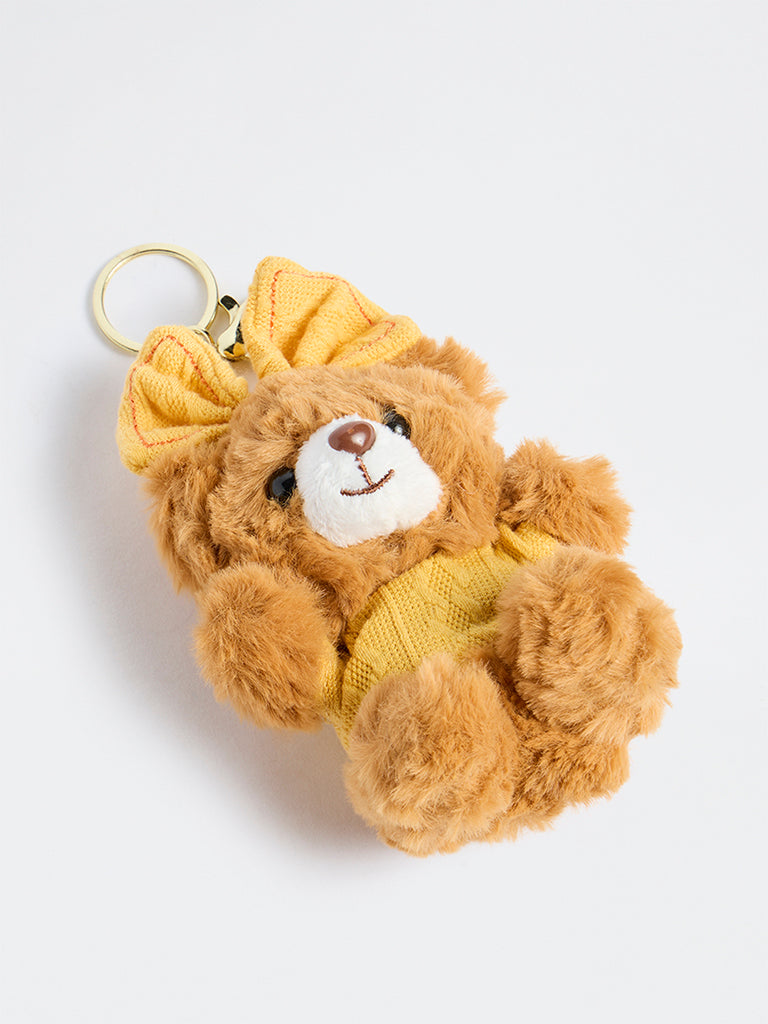 Y&F Kids Girls Light Brown Teddy Bear Keychain