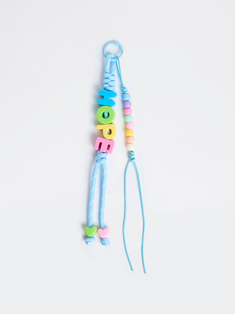 Y&F Kids Girls Blue Beaded Bag Charm
