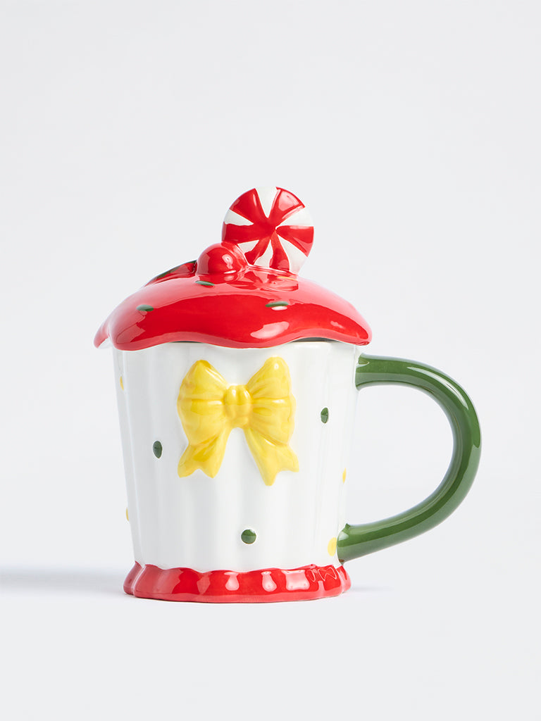 Westside Home Multicolor Xmas Cupcake Mug