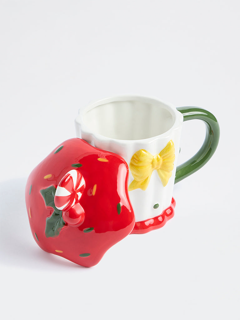 Westside Home Multicolor Xmas Cupcake Mug