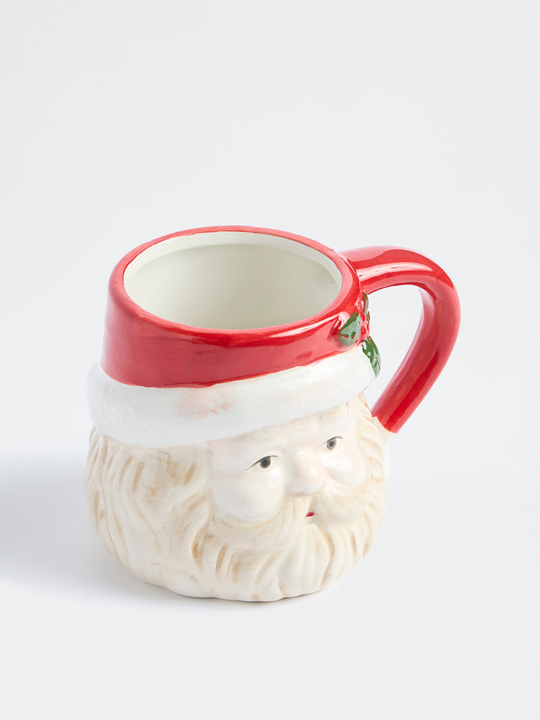 Westside Home Ivory Santa Claus Xmas Mug