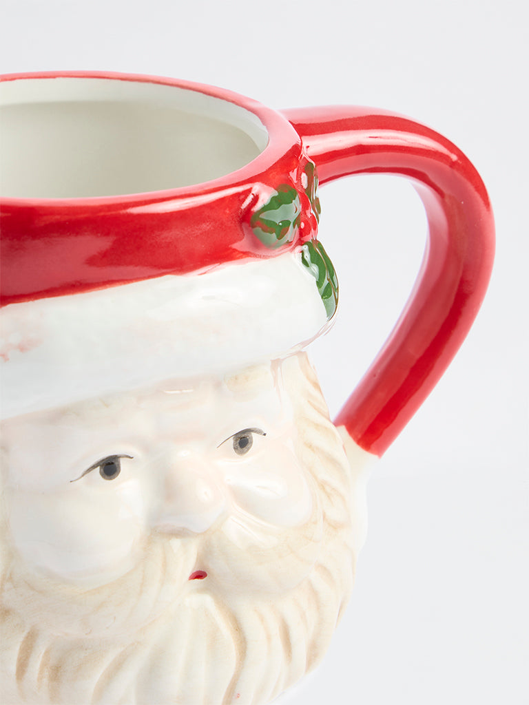 Westside Home Ivory Santa Claus Xmas Mug
