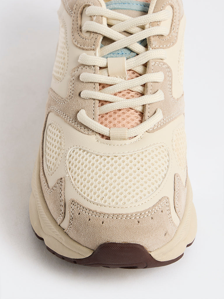 LUNA BLU Ivory Chunky Sneakers