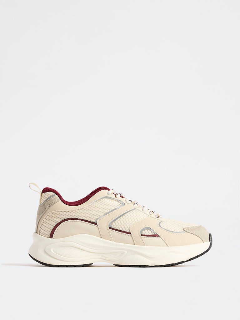 LUNA BLU Cream Chunky Sneakers