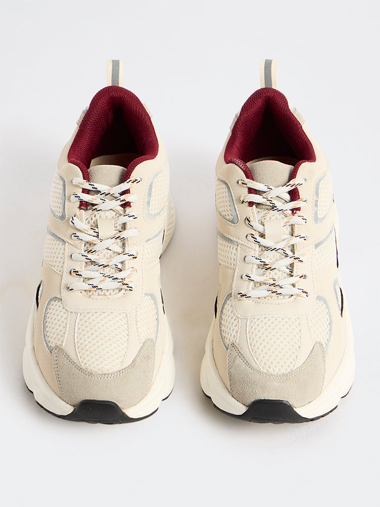LUNA BLU Cream Chunky Sneakers