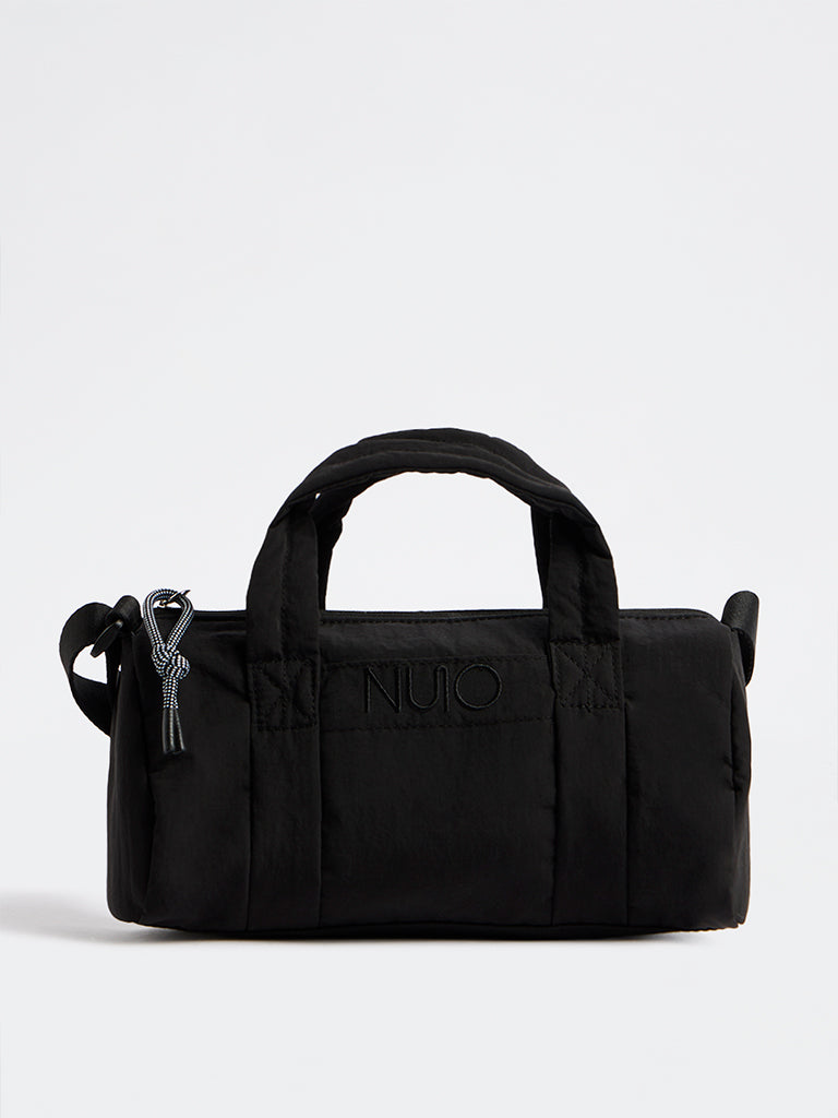 Nuoflexx Black Text Detail Duffle Bag