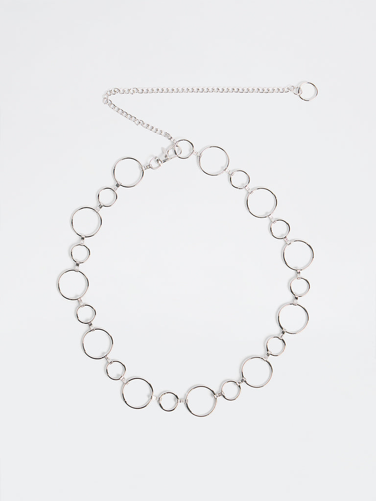 Westside Accessories Silver Metal Link Belt