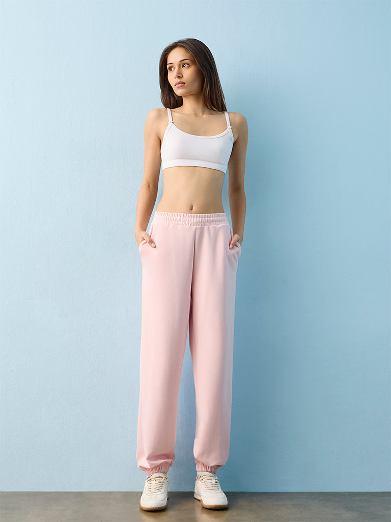 Nuoflexx Pink High-Rise Joggers