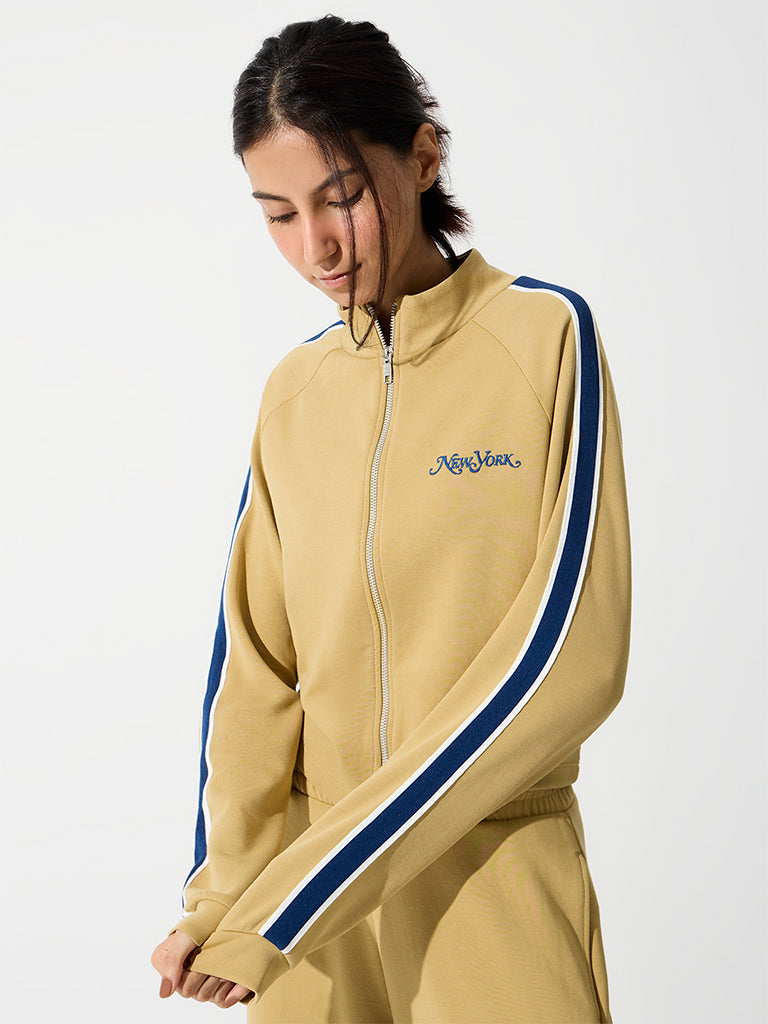 Nuoflexx Light Mustard Striped Jacket