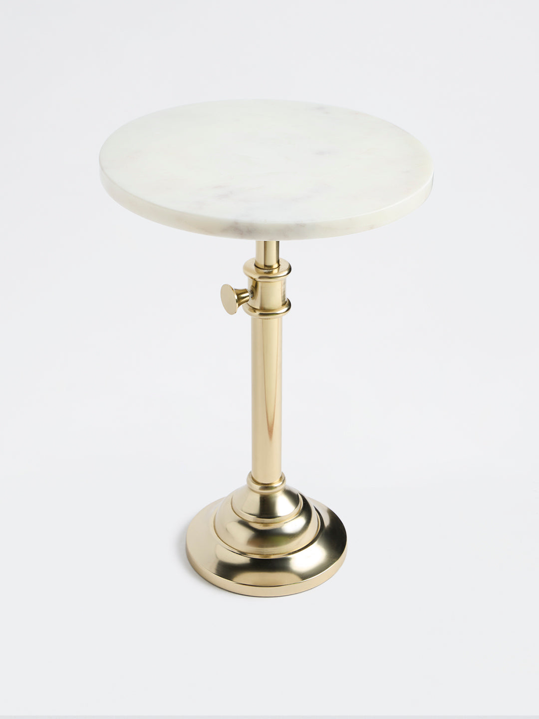 Westside Home White and Gold Pillar Cake Stand
