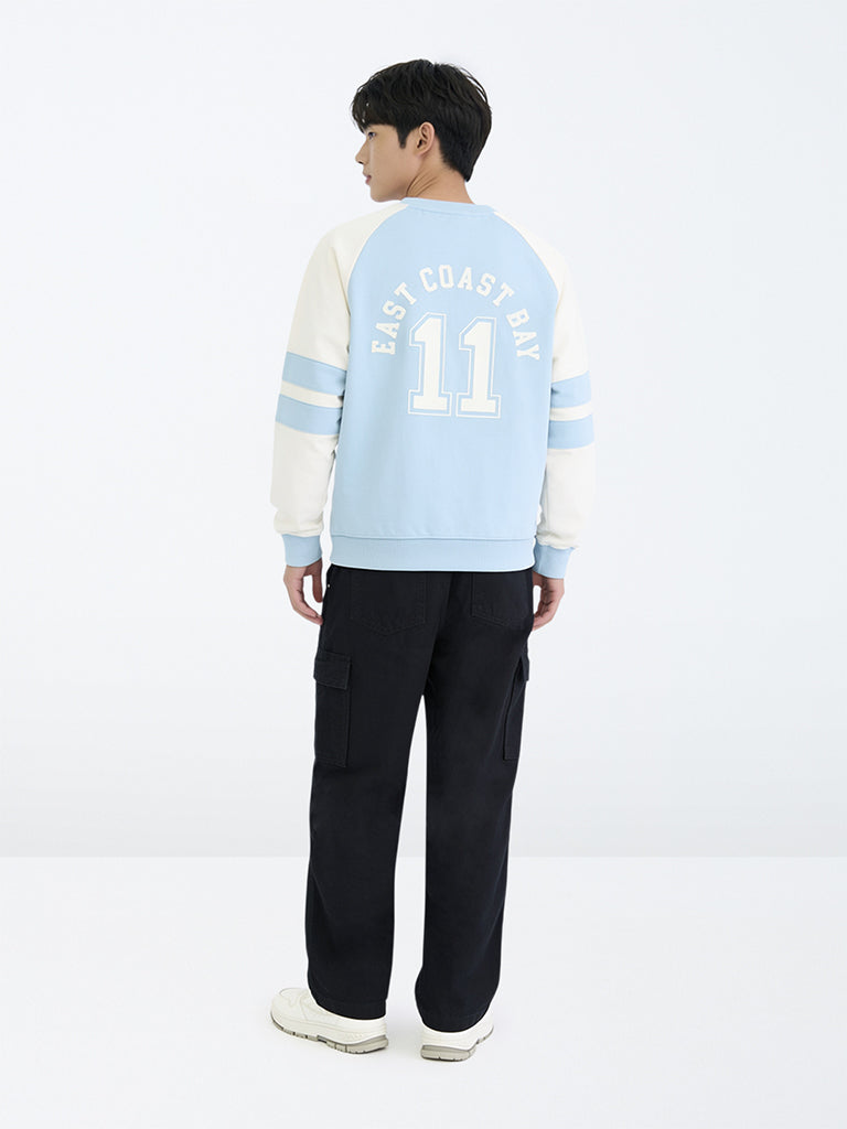 Y&F Kids Boys Black Cargo-Style Mid-Rise Relaxed Fit Jeans