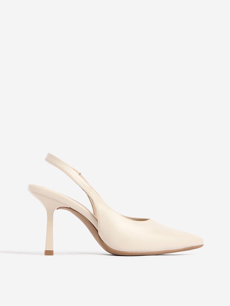 LUNA BLU Ivory Stiletto Heel Shoes