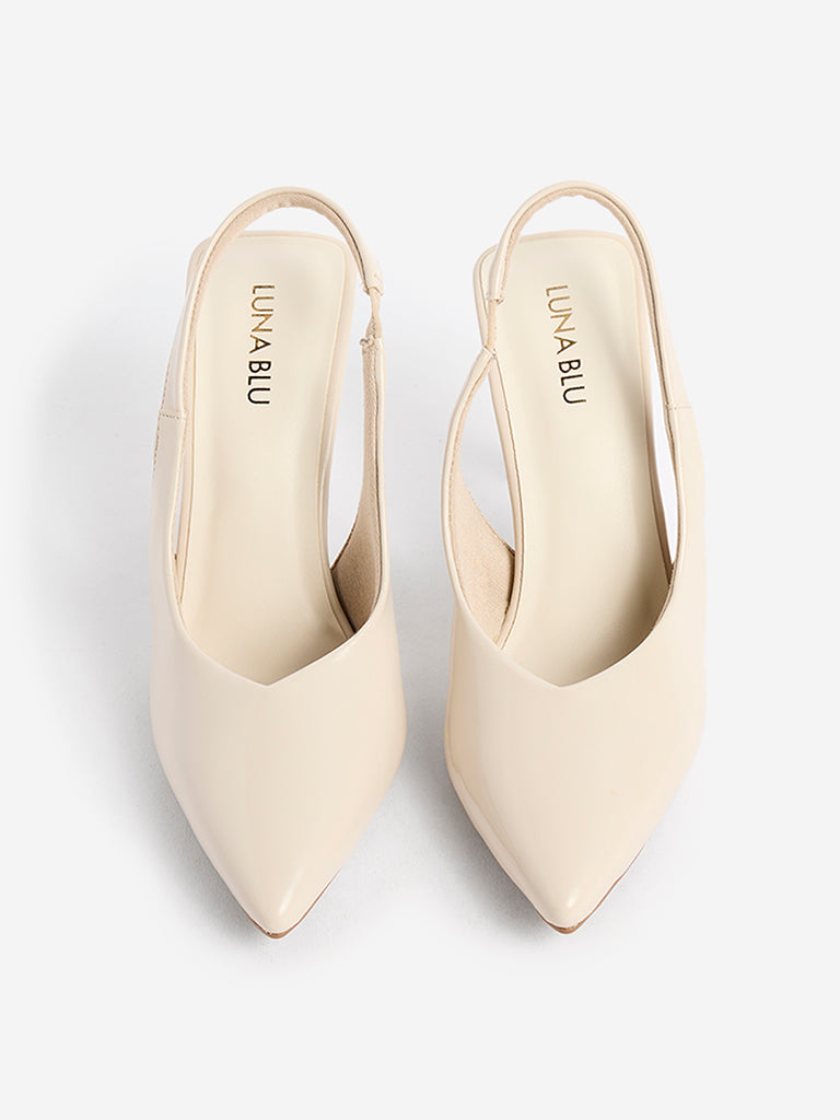 LUNA BLU Ivory Stiletto Heel Shoes
