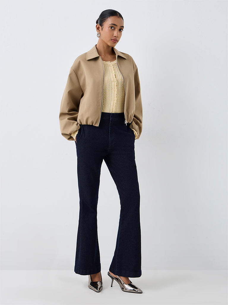 Wardrobe Light Taupe Solid Jacket