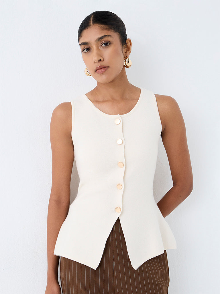 Wardrobe Ivory Solid Top