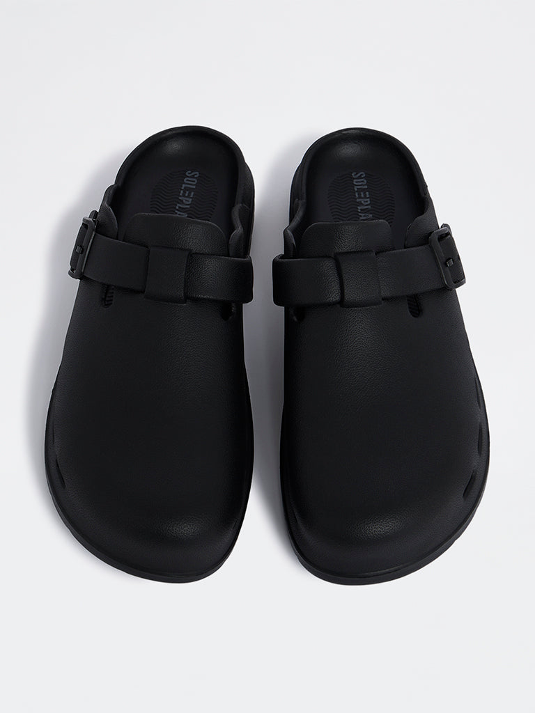 SOLEPLAY Black Perforated Clogs