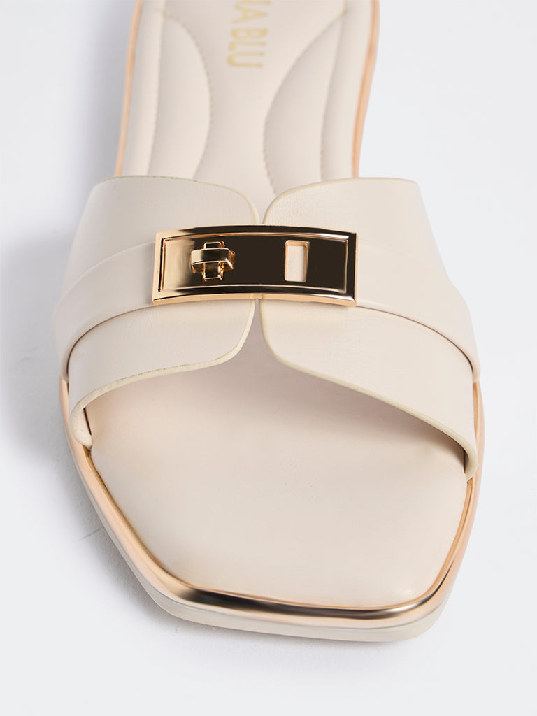 LUNA BLU Ivory Turn-Lock Slides